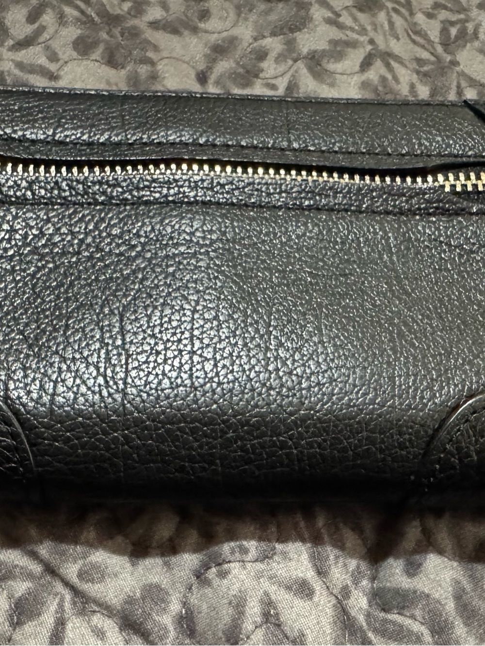 Coach Mickie Black Pebbled Leather Zip-Around Wallwt - Picture 4 of 6